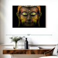 thumbnail image 3 of Elephant Stock Colorful Buddha Wall Art - Horizontal Canvas Wall Art - Living Room Wall Decor - Religion And Spirituality Canvas - Black And Orange Decor - 36" x 24", 3 of 8