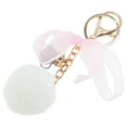 thumbnail image 5 of Unique Bargains 1 Pc Fashion Bow Ball Handbag Charm Bag Accessories White, 5 of 5