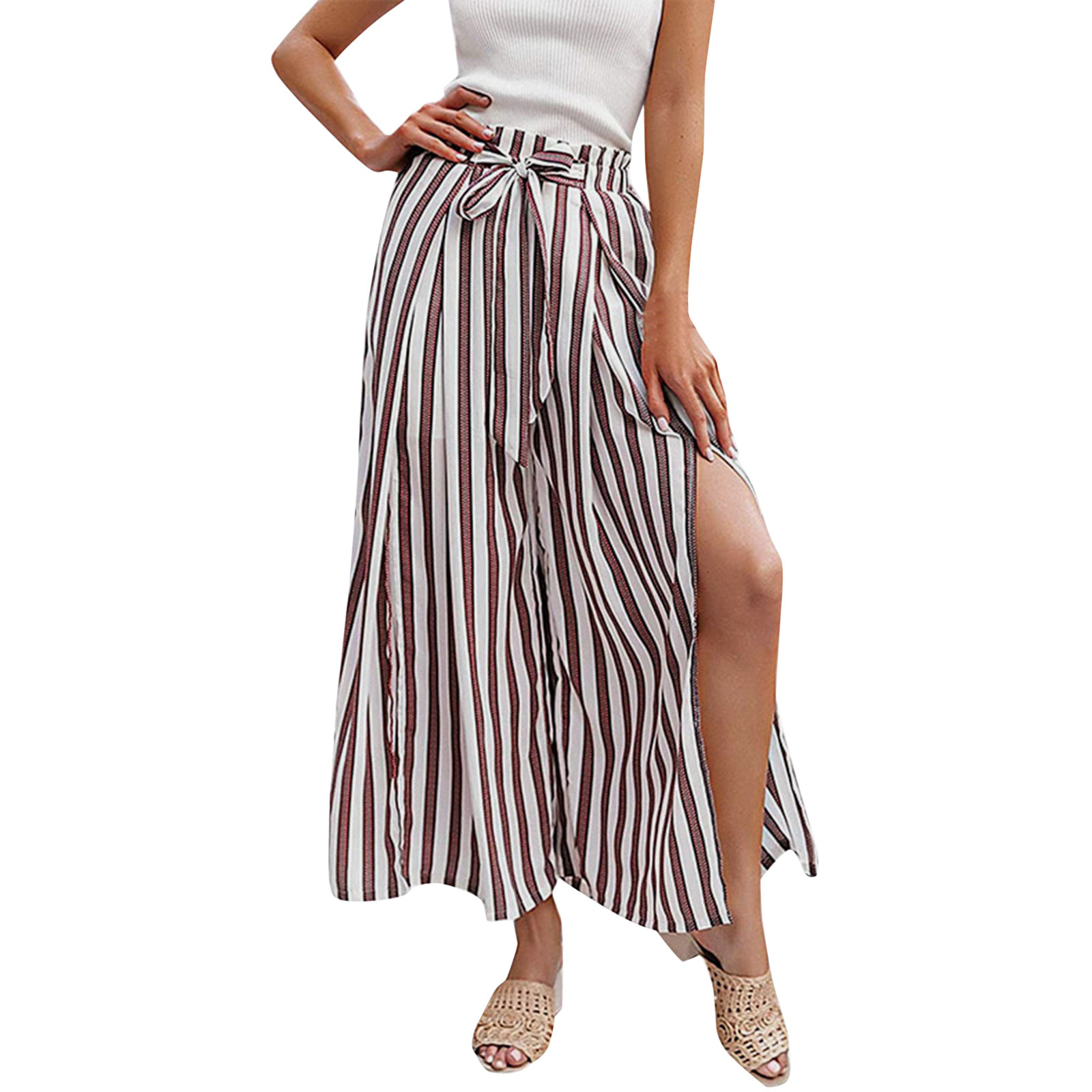 Sweatpants Women Baggy High Waist Wide Leg Summer Boho Floral Beach