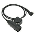 thumbnail image 2 of Adaptador de walkie talkie, adaptador de micrófono PTT, adaptador de auriculares PU, adaptador de micrófono PTT, probado profesionalmente, 2 of 12