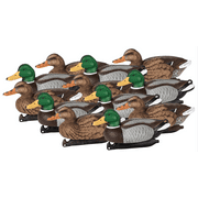 Flambeau Outdoors, 1812DPK, Mallard Decoys, Duck Decoys, 14 inch, 12 Pack, 11 Pounds