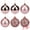 Rose Gold 2.4", variant on Unique Bargains 6 Pack Electroplated Sphere Orbs Decorative Christmas Ornaments Gold 2.4"