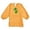 Gold, variant on HNMKIU Kids Artist Smock Apron Long Sleeve Protective Painting Wear With Front Pocket For Young Girls Red,2-4 Years