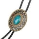 thumbnail image 5 of de de turquesa natural azul, de cuerda de material cuero hecha Vintage de vaquero occidental, accesorios Yinane Corbata Bolo para Hombre, 5 of 7