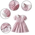 thumbnail image 3 of LYMAYTER Baby Toddler Girls Beach Dress Infant Short Sleeve Lapel Princess Dress Summer Sundress, 3 of 10