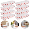thumbnail image 3 of KAKOWELY 200PCS Mini Boat Shape Cake Paper Cups Grease Proofing Cake Paper Tray Heat-resistant Papercup Cake Mold Creative Baking Cake Tray for Wedding Date Proposal Use White Tray Heart Style, 3 of 5
