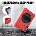 thumbnail image 3 of Galaxy Tab A 8.0 T290 Case, Shockproof Heavy Duty Impact Drop Protection Case Cover for Samsung Galaxy Tab A T290/T295/T297 SM-T290 SM-T295 SM-T297,Red, 3 of 9