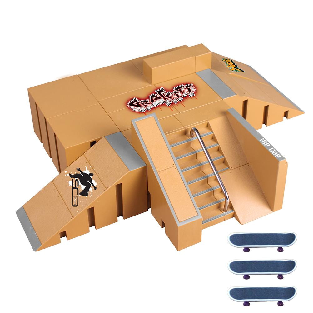 Skate Park Kit Ramp Parts Finger Skateboard Skate Park Kit Ramp