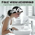 thumbnail image 4 of 3 Pieces Face Wash Headband and Wristband Set, Spa Headband Makeup Skincare Headbands Wrist Towels Wrist Bands for Washing Face, 4 of 7