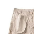 thumbnail image 3 of Kmdttou Women Wide Leg Low-rise Multi-pocket Patchwork Casual Straight Leg Wide-leg Cargo Pants, 3 of 5