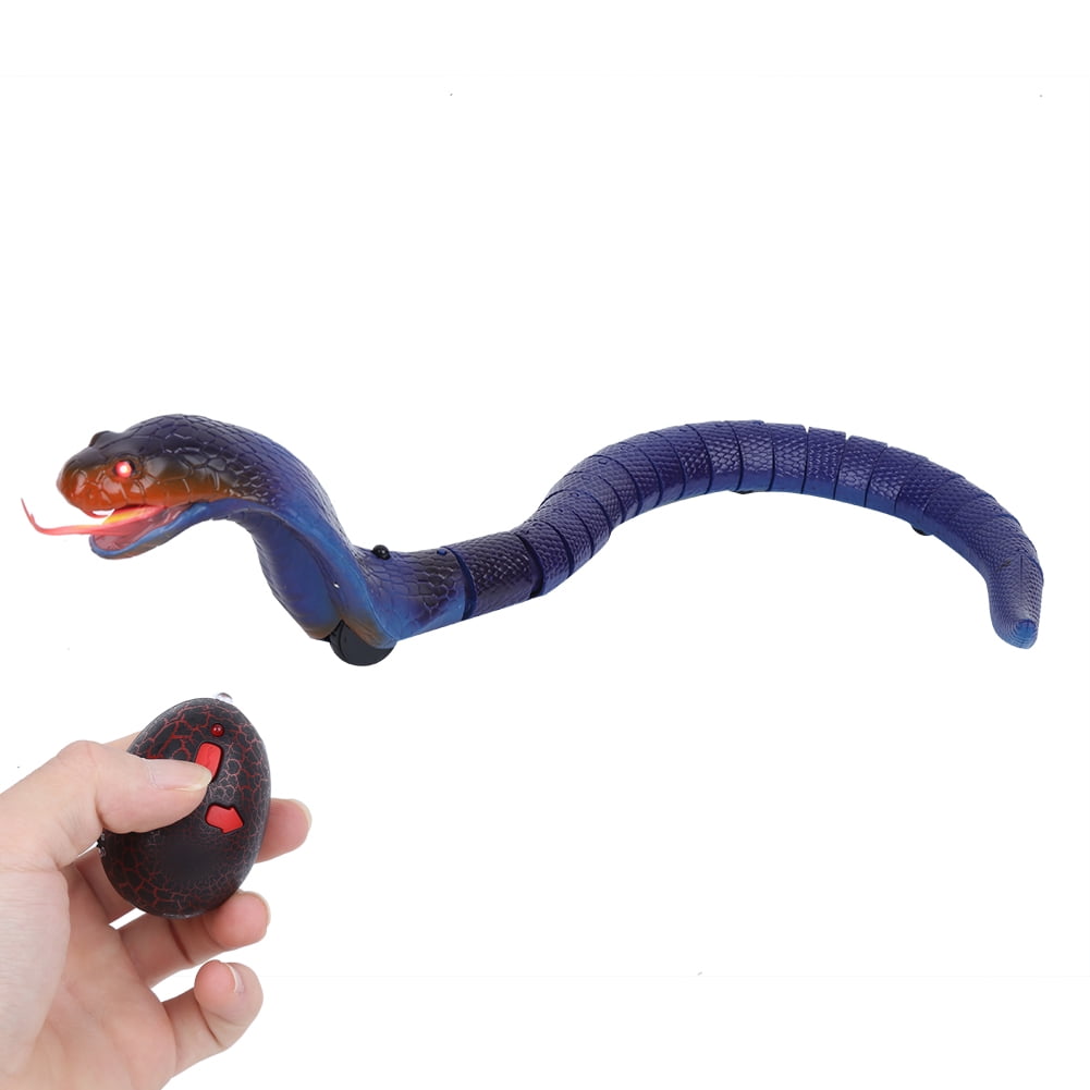 Cergrey Remote Control Snake, Remote Control Rattle Snake Toy USB Charging Animal Prank Toy with