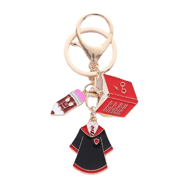 Llavero, uniforme escolar de graduación y colgante para libros, metal, 8 g