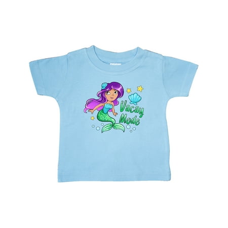 

Inktastic Vacay Mode- mermaid with green tail Gift Baby Girl T-Shirt