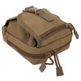 thumbnail image 4 of Bolsa Molle antidesgaste con bolsillos tácticos para deportes al aire libre, riñonera de nailon para hombre (caqui), 4 of 8