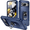 thumbnail image 1 of KOMI pour Google Pixel 8, Étui avec Protecteur d'Écran, Béquille Anneau Réglable à 360° Intégrée, Protection Militaire, Armure Antichoc - Vert, 1 of 5