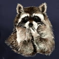 thumbnail image 3 of CafePress - Cute Humorous Watercolor Raccoon Blowing A Kiss T - Women's V-Neck Dark T-Shirt, 3 of 4
