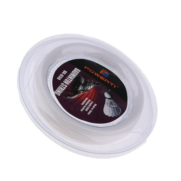 Yuarrent Cuerda de raqueta de bádminton de nailon duradero de alta flexibilidad blanca carpas Blanco 200m