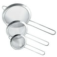 thumbnail image 4 of U.S. Kitchen Supply - Set of 3 Conical Fine Twill Mesh Stainless Steel Strainers - Quality, 3", 4" and 5" Sizes, 4 of 6