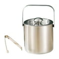 thumbnail image 2 of 1.6L Stainless Steel Ice Bucket Set with Lid & Tongs, Large Capacity Cocktail Bar Bucket, Outdoor/Indoor Drink Cooler for Cocktail Bar and Parties, Wall Insulated Ice Buckets, 2 of 6