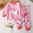 thumbnail image 2 of Zshosam Baby Clothes Newborn Girl Girls Clothes 2 Piece Outfit Top + Cargo Pants, Fall Clothing Set Size 5T 6T,(Hot Pink 5-6 Years), 2 of 5