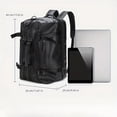thumbnail image 2 of Stylish Men's PU Leather Backpack - Large Capacity, Double Shoulder, Business Trip Ready!, 2 of 5