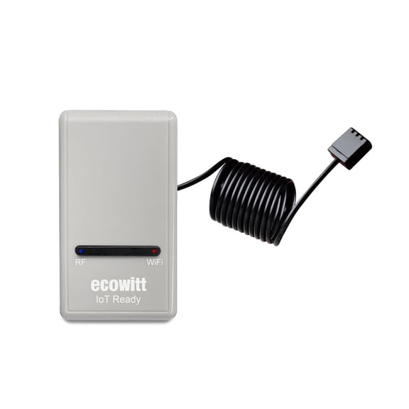Ecowitt GW1200 Wi-Fi Thermometer Gateway with Built-in Temperature, Humidity and Barometric Pressure Sensors,  915 MHz, 1 Count