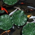 thumbnail image 2 of MYG Vibrant Artificial Floating Lotus Leaves for Stunning Aquarium & Pool Decoration, 2 of 9
