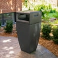 thumbnail image 3 of Kobi 43in Waste Bin with Metal Ashtray Insert - Graphite Grey, 3 of 5