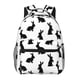thumbnail image 1 of Fotbe Black Rabbit Mochila Casual con Estampado para Escuela, Viajes y Actividades al Aire Libre - Duradera, Ligera y Cómoda, 1 of 5