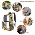 thumbnail image 4 of FKELYI Sunflower Highland Cow Print Clear Backpacks for Elementary Student 17 Inch Schoolbag Transprent School Bookbag Boys Girls Casual Daypack Lightweight Travel Bags, 4 of 7