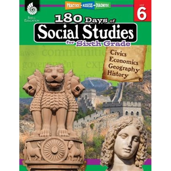 180 Days of Practice 180 Days(tm) Social Studies for Sixth Grade: Practice, Assess, Diagnose, (Paperback)