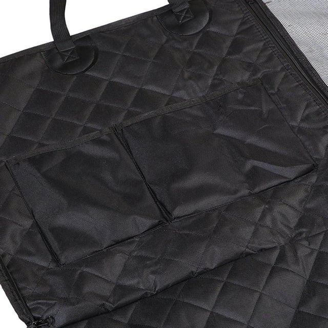 tredstone Pet Car Back Seat Covers Dog Carrier 54x58inch with Mesh Viewing Window