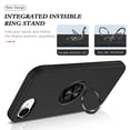 thumbnail image 7 of ELEHOLD Rugged Case For iPhone 16e / SE4 2025 Magnetic Shockproof Cover, 360° Rotable Ring Kickstand, Enhanced Camera Protection, Black, 7 of 7