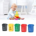 thumbnail image 4 of Trash Can Toy, Miniature Trash Bin Toy Lightweight Exquisite 25pcs Mix Color Plastic Safe  For Kids For 1:12 Dollhouse, 4 of 8