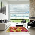 thumbnail image 7 of Ahgly Company Machine Washable Indoor Rectangle Transitional Crimson Red Area Rugs, 4' x 6', 7 of 7