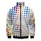 thumbnail image 3 of Chaqueta con estampado 3D de lunares de colores para hombre, abrigo de manga larga con estampado de moda pop, chaquetas de calle de gran tamaño para primavera y otoño, chaquetas con cremallera, 3 of 5
