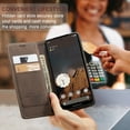 thumbnail image 4 of Dteck for Google Pixel 9 Pro / 9 Wallet Case,Vintage PU Leather Wallet Card Slot Kickstand Magnetic Closure RFID Blocking Shockproof Flip Folio Case Cover, Coffee, 4 of 7