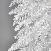 Home Heritage 7 ft Pre-Lit Artificial Christmas Tinsel Tree, 150 LED, White