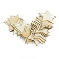 thumbnail image 6 of EHJRE 25Pcs 8cm Natural Wooden Star Shape Wood Pieces DIY Craft Woodwork Embellishment, 6 of 9