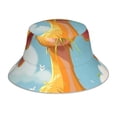 thumbnail image 1 of Fotbe Happy Goat In Meadow Sombrero Tipo Pescador con Estampado – Sombrero de Sol de Algodón de Moda para Playa, Golf, Pesca, 1 of 6