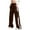 Brown, variant on Teen Girls Cargo Pants Baggy Straight Wide Leg Track Sweatpants Striped Joggers with Pockets Athletic Streetwear Green 5-6 Years