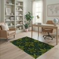 thumbnail image 2 of ODIKA Golf Koi Clusters Overlapping Plant Botanical Motifs Mossy Shaped Non-Slip Chair-Friendly for Home Office, Gaming Room, Under Desk, 2 of 7