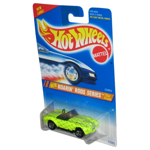 Hot Wheels Roarin' Rods Series 3/4 (1994) Green Cobra Toy Car #305