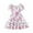 Red, variant on Toddler Baby Girls Summer Floral Dress Kids Puff Sleeve Square Neck Smocked Flowy Sun Dresses 3 7 Years 5de Dresses