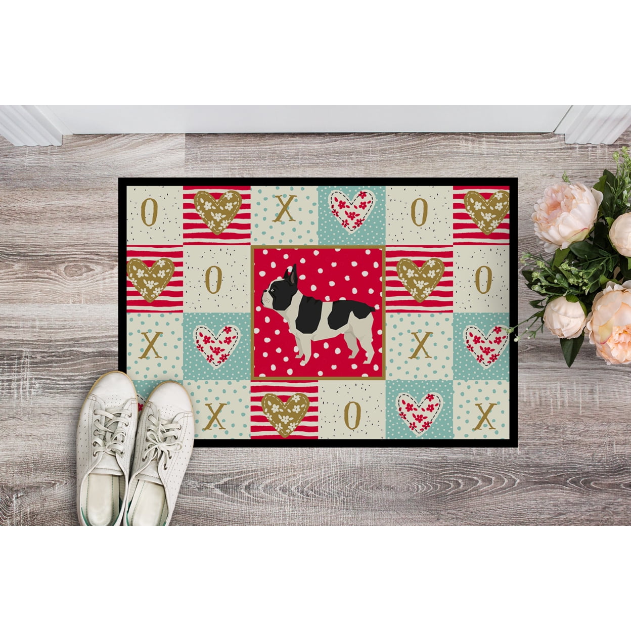 French Bulldog Love Door Mat