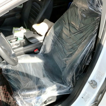 Costyle 20PCS Disposable Car Seat Covers Universal Auto Cushion Plastic Cover Clear
