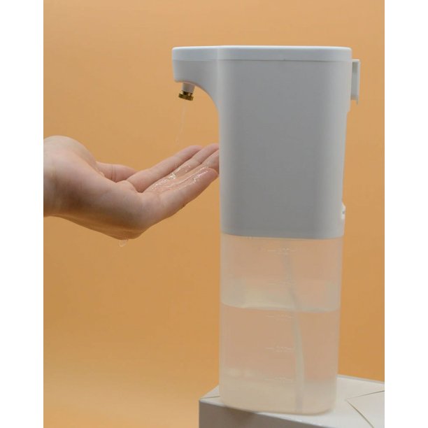 Dispensador automático de jabón, dispensador de jabón manos libres sin contacto con sensor de infrarrojos, base impermeable, IPX4 resistente al agua, para familia, escuela, oficina, hotel, restaurante