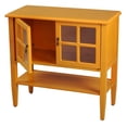 thumbnail image 5 of Heather Ann  2-door Console Cabinet with Glass Insert and Bottom Shelf, 5 of 11
