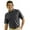 Black, variant on Monterey Club Men's Radiant Texture Solid Golf Polo Shirt #1072