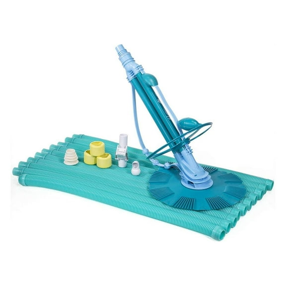 Pool Cleaner Vacuum - Automatic Pool Cleaning System with Hose - High Flow Pool Vacuum for Inground Pools, All Surfaces Blue
